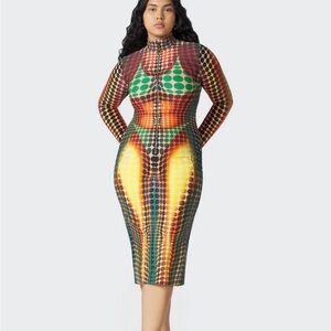 Jean Paul Gaultier Polka Dot Zip-Up Top